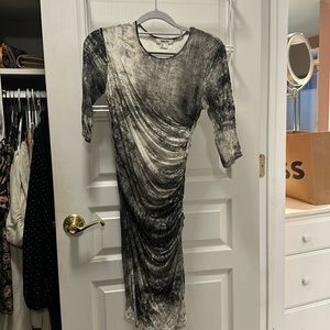 Gorgeous trendy ruched dress Helmut Lang